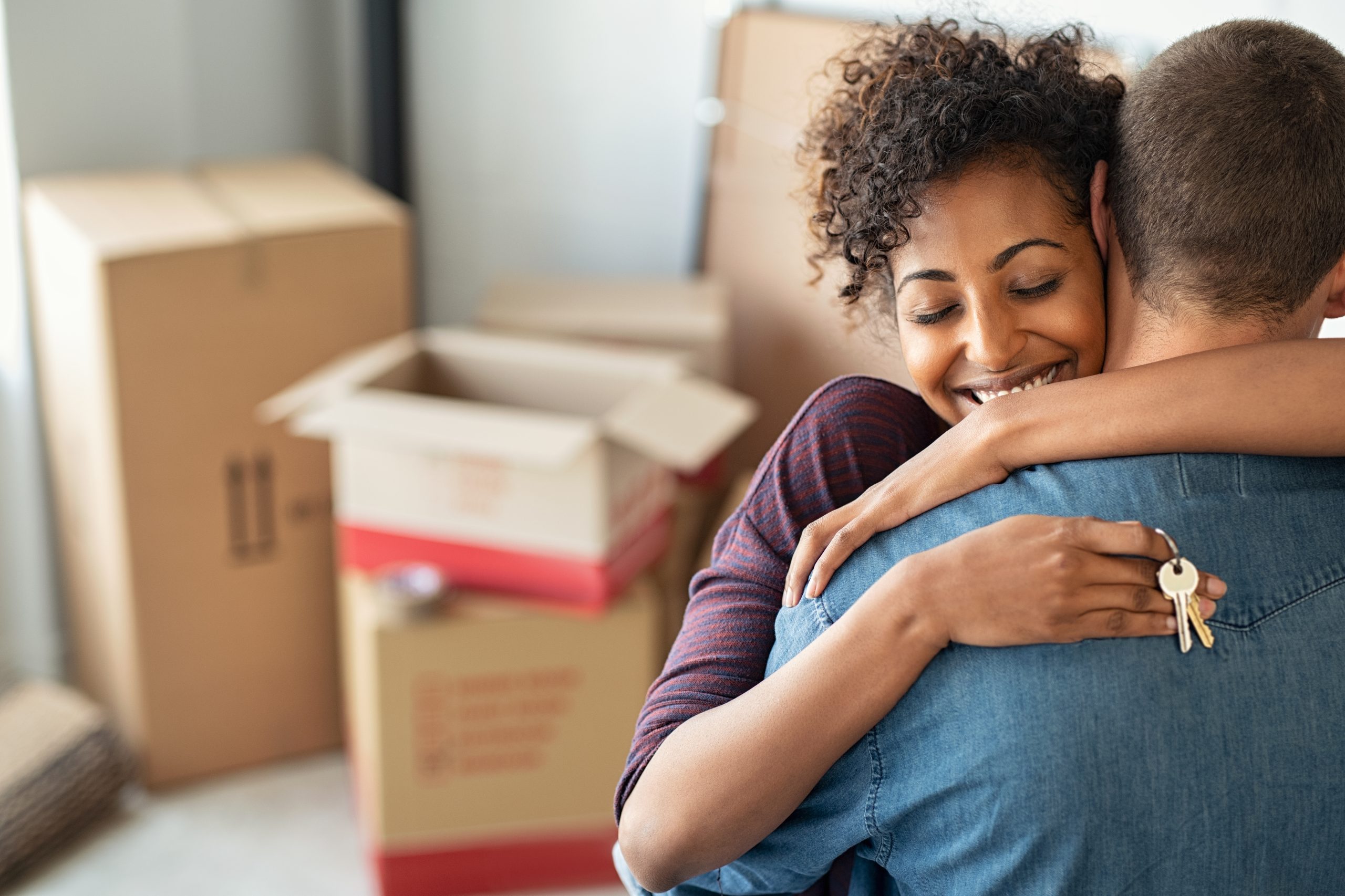 Affordable Townhomes in Covington, GA ©Couple moving into home Rido © Shutterstock