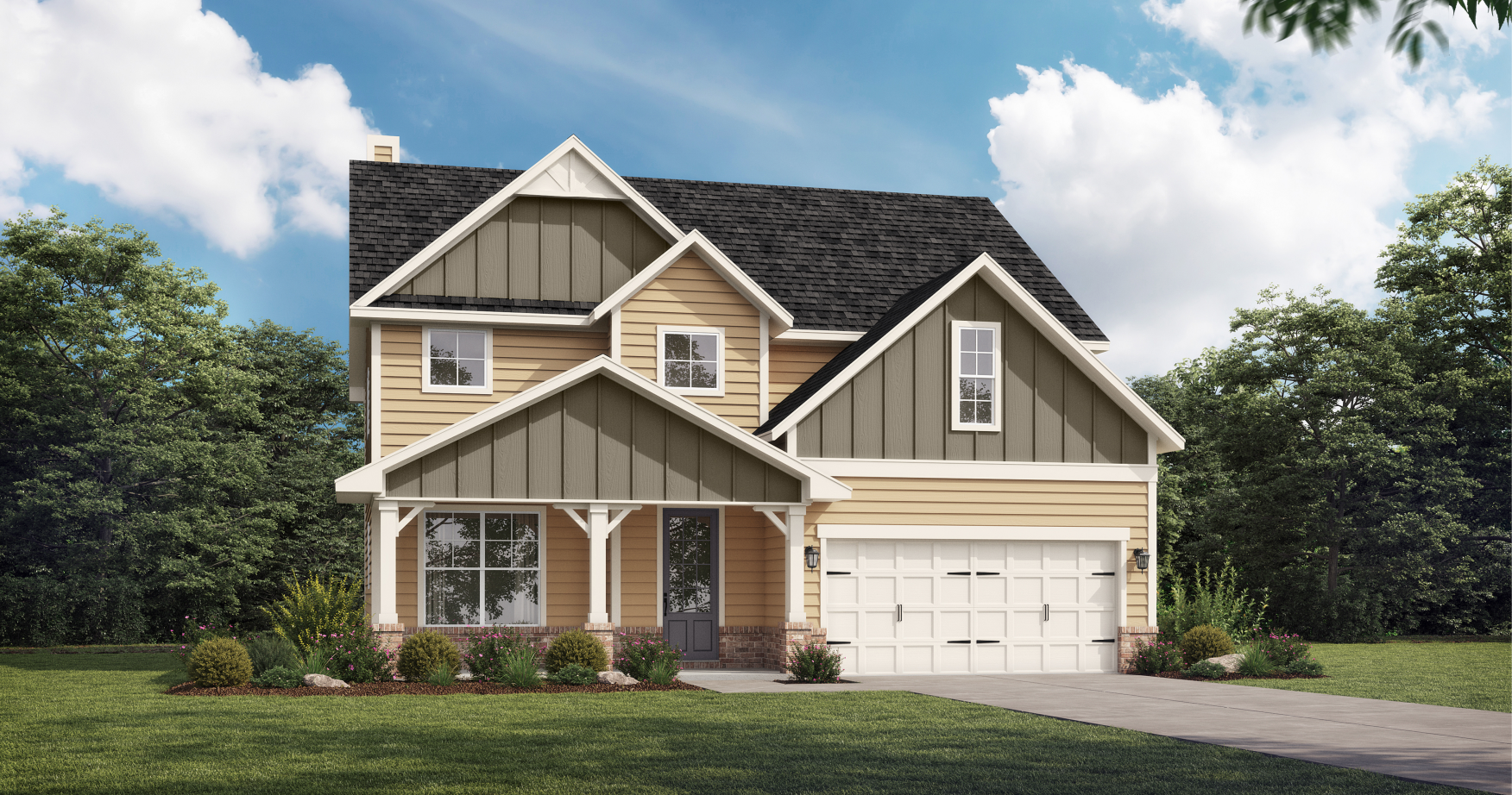 new home rendering in Chimney Oaks