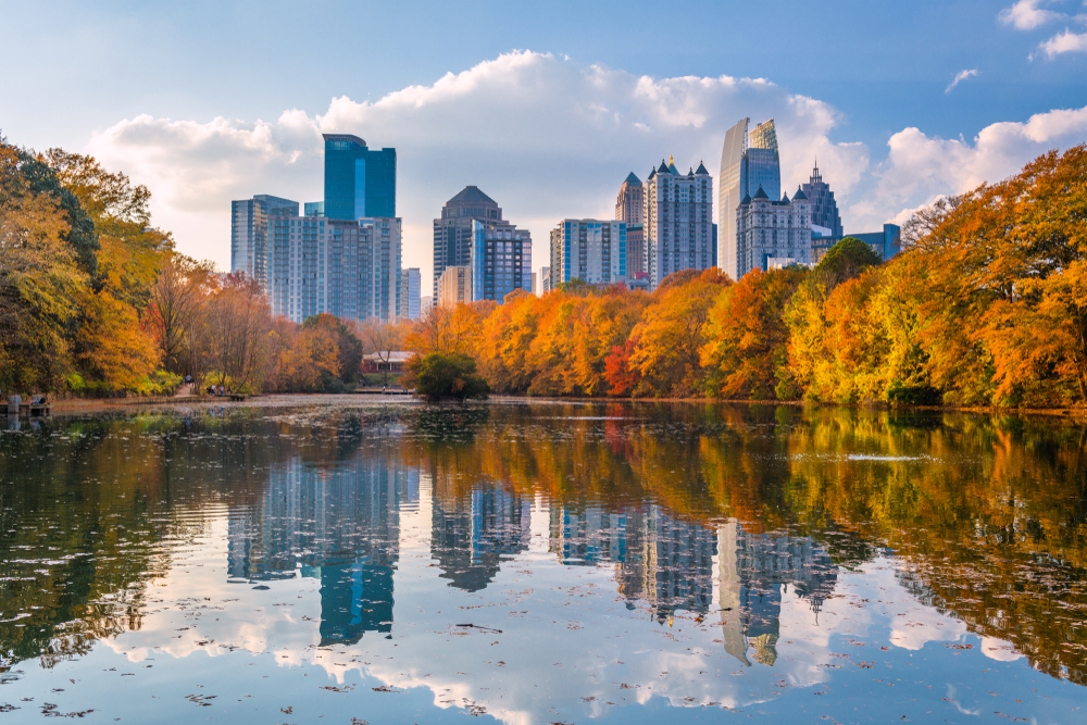 Piedmont Park Skyline ©Sean Pavone