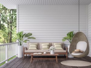 Cute Porch Decor for spring ©onzon