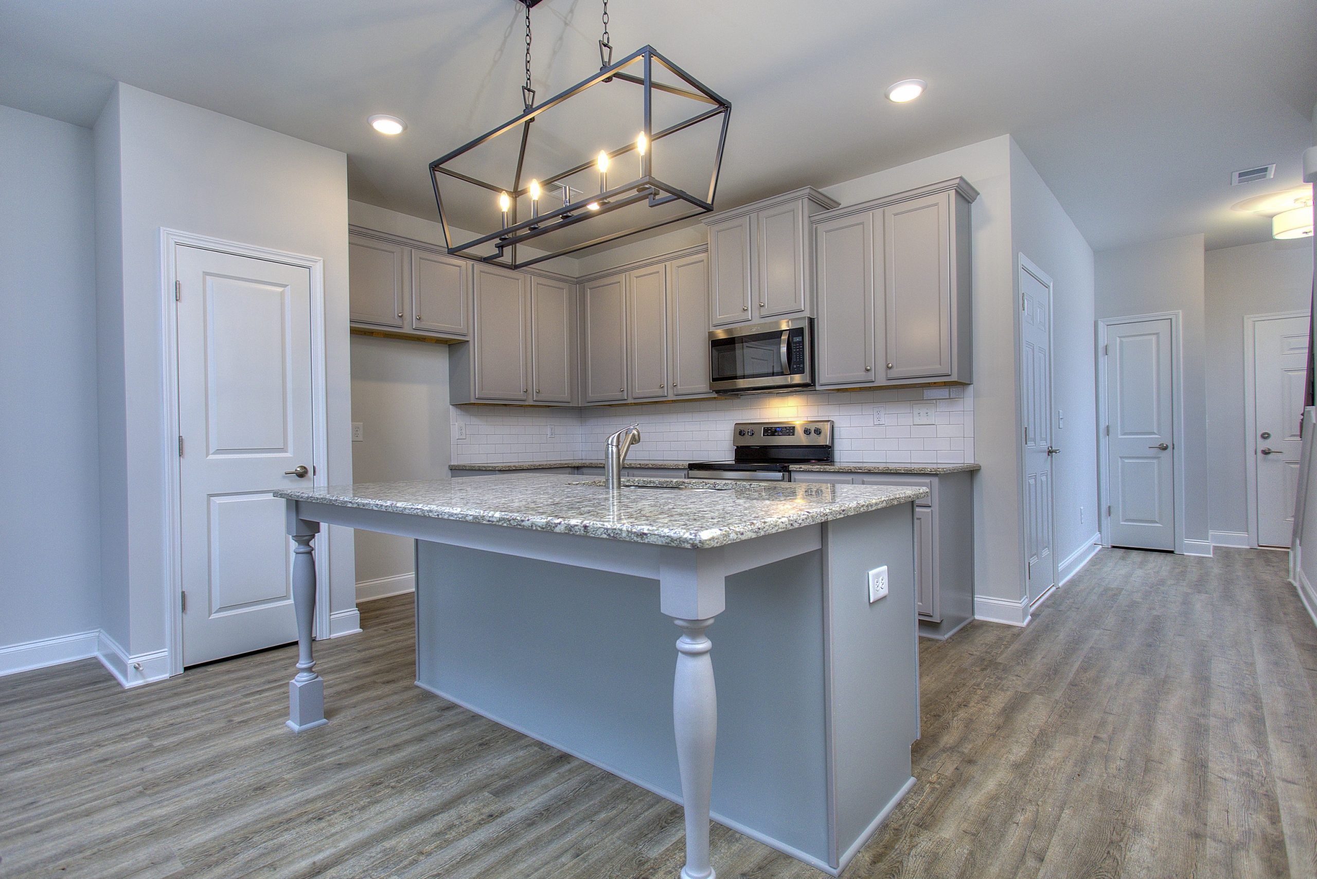 a new construction kitchen in a townhome in South Fulton