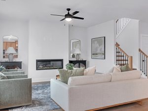 Modern living room in a new home in Villa Rica