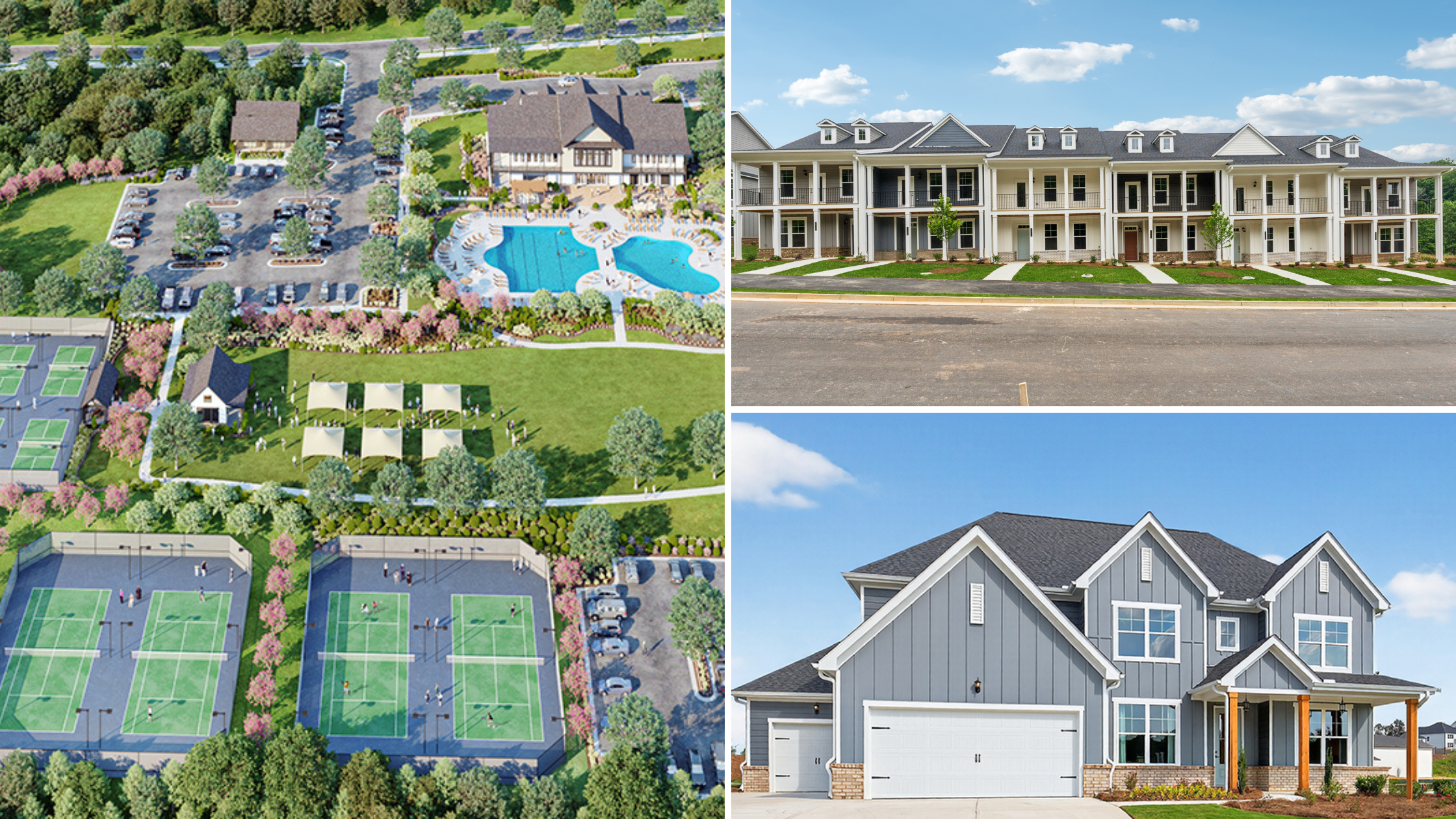 Collage of Photos at Gainesville Township by Peachtree Building Group