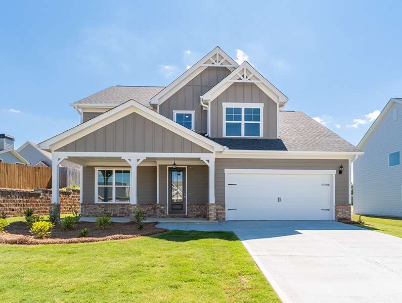 New single-story home at Chimney Oaks Overlook in Homer, GA