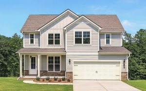Craftsman-style Peachwood home at Waters Edge in Mansfield, GA.