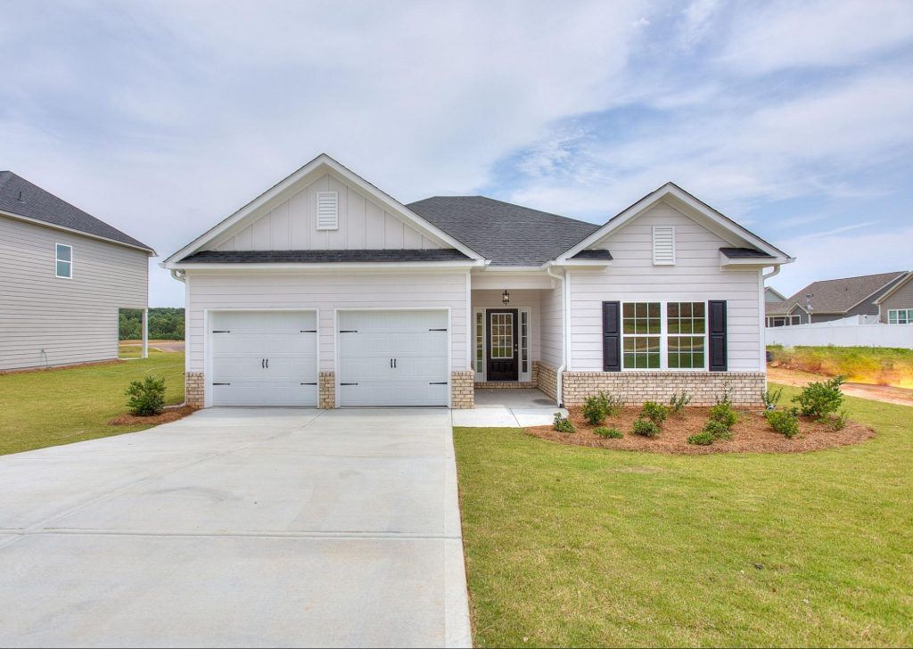 New construction ranch-style home in Georgia by Peachtree Building Group

