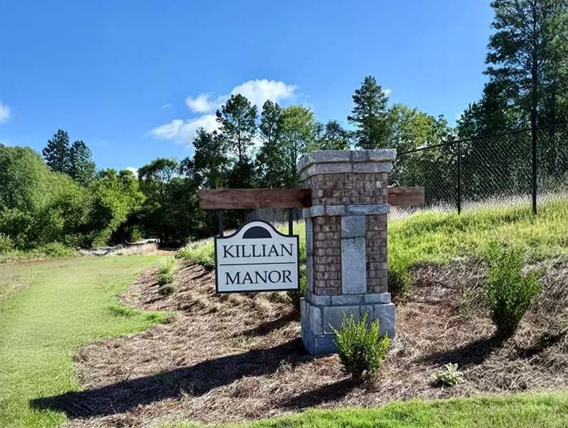 front entrance sign for Killian Manor