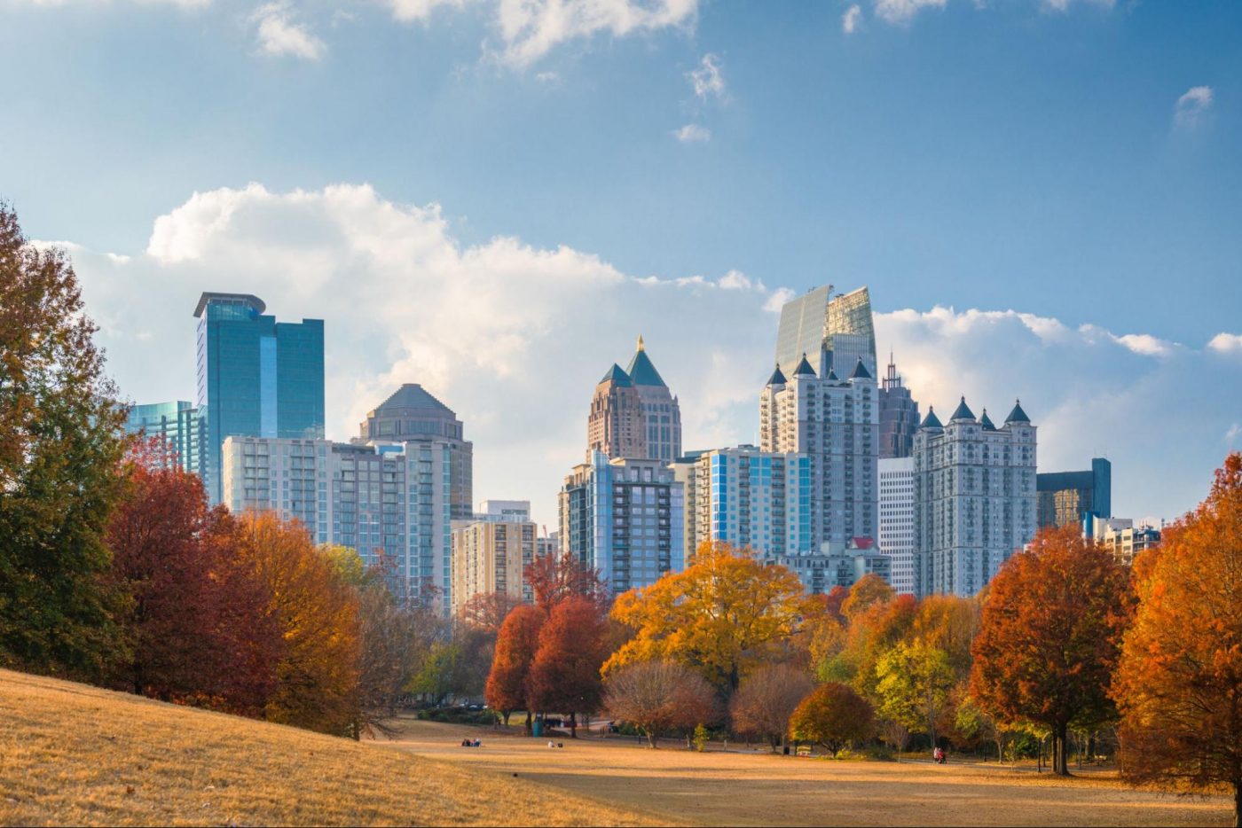 downtown Atlanta during the fall season ©Sean Pavone